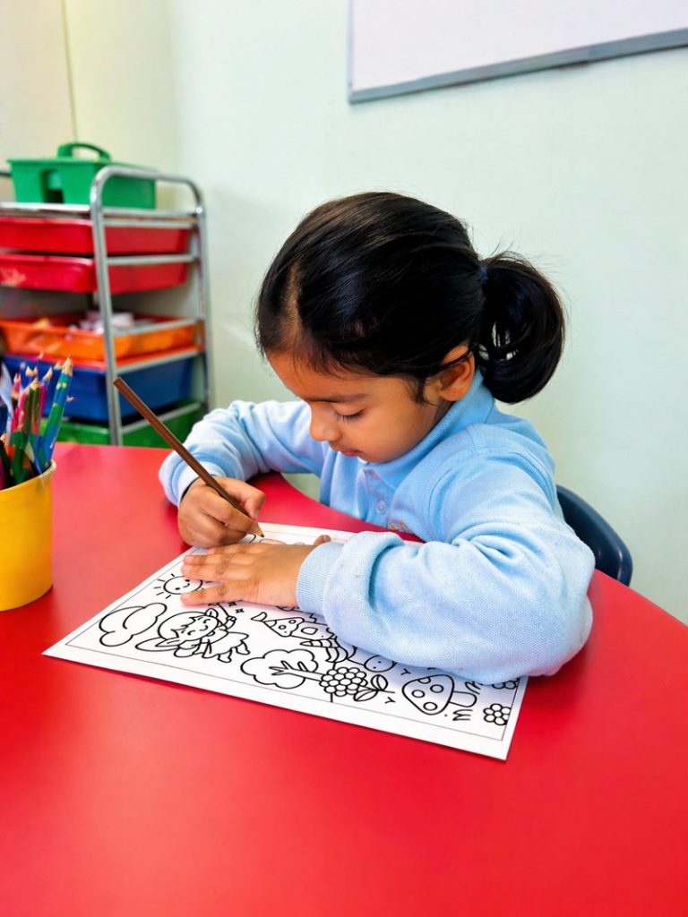 Young students discovering and creating together with their teacher